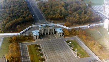 Grenzanlagen am Brandenburger Tor Ende der 80er Jahre