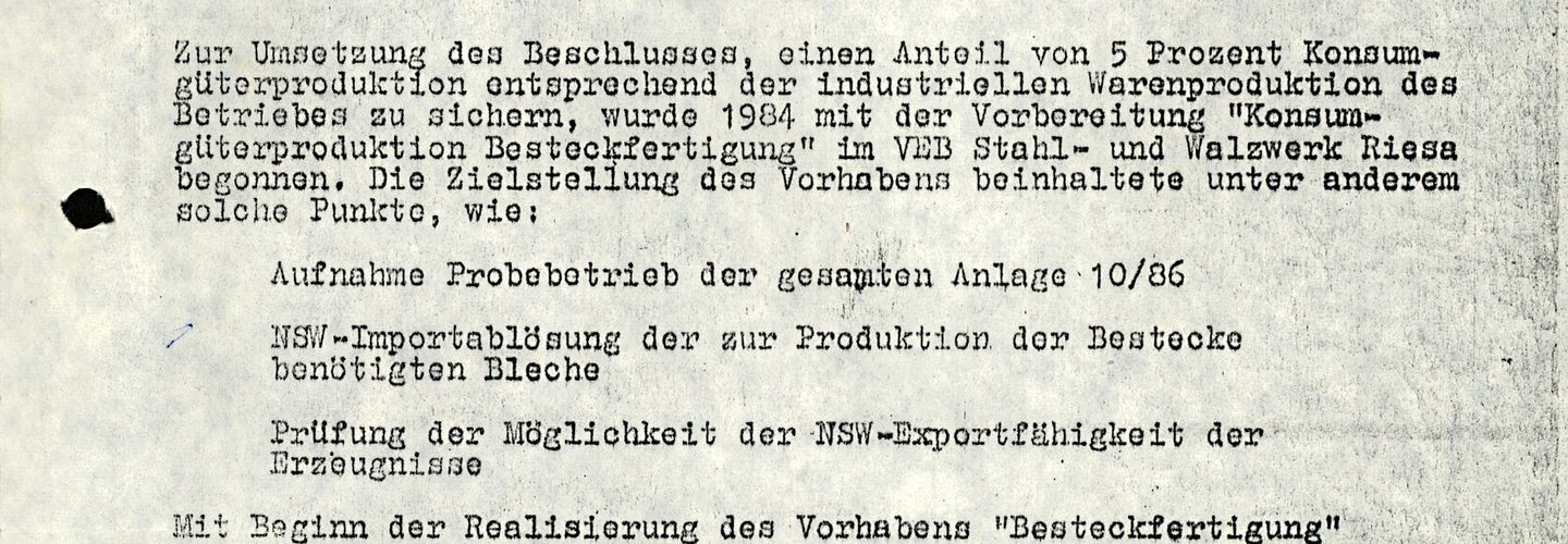 Bestecke kontra Rohre - Informationen zur Stasi - Stasi-Unterlagen-Archiv